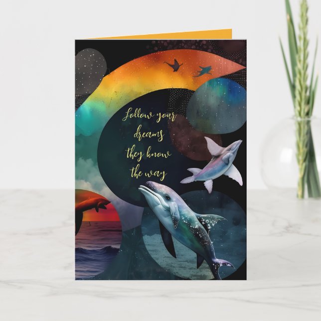 Carte Suivez vos rêves Graduation Salutation (Devant)