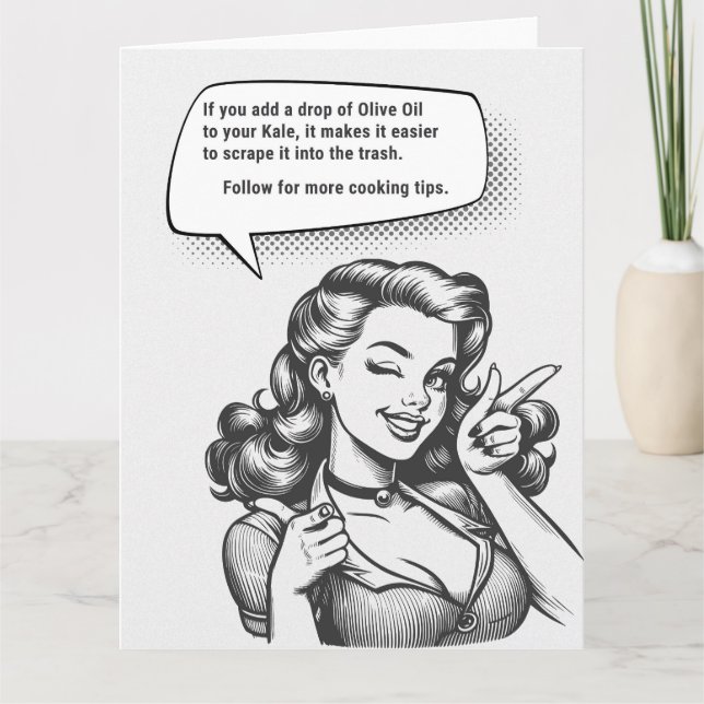 Carte Suivre Pour Plus De Conseils Sur La Cuisine (Devant)