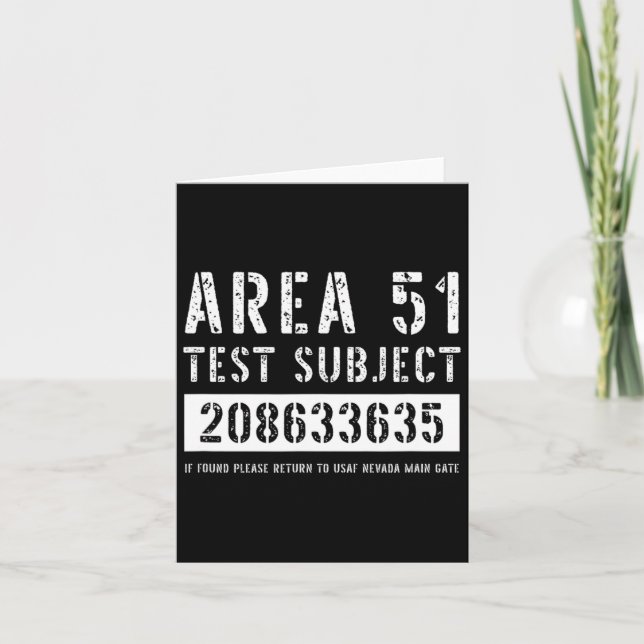Carte Sujet de test de la zone 51 3635 Enlèvement par de (Devant)