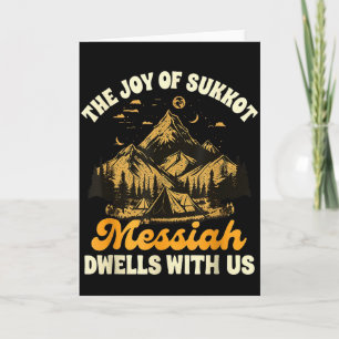 Carte Sukkot Joie juive Joie de Sukkot Le Messie Demeure