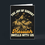 Carte Sukkot Joie Juive Joie De Sukkot Le Messie Demeure<br><div class="desc">Sukkot Joie Juive Joie De Sukkot Le Messie Demeure Avec Nous</div>