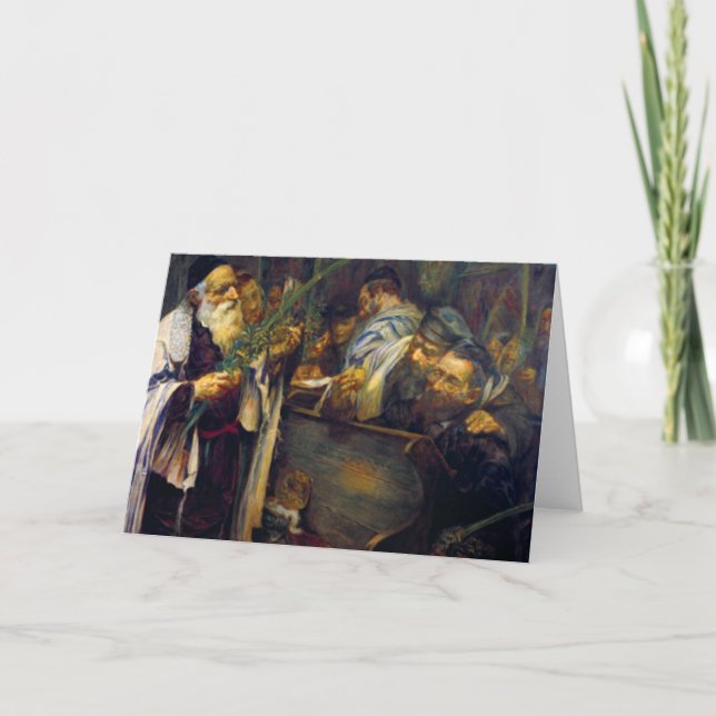 Carte SUKKOT par Leopold Pilichowski - 1895 (Devant)