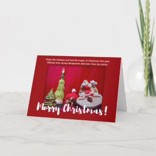 Carte Sulcata Tortoise et le Père Noël citent Noël
