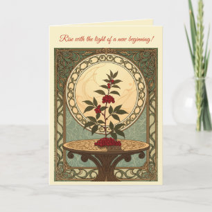 Carte Sumac du lever du soleil, un symbole du renouveau 