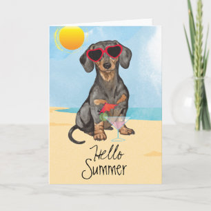 Carte Summer Dachshund