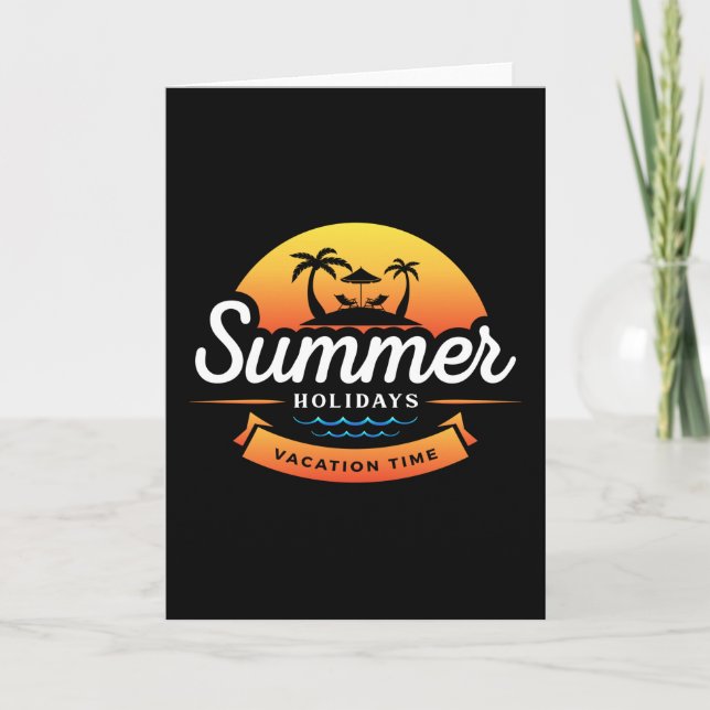 Carte Summer Sea Beach Vacances Surf Cool Sun Funny Cade (Devant)