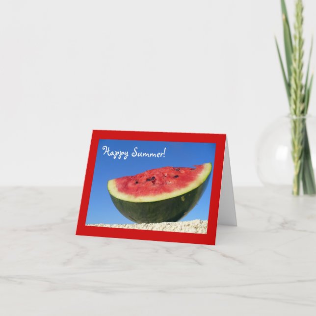 Carte Summer Watermelon Greetings (Devant)