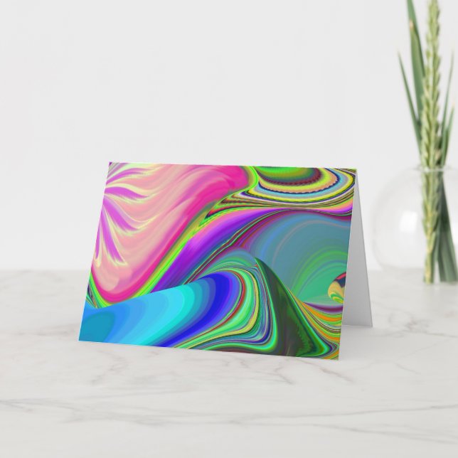 Carte Summerfeel, Rainbowart 3D Abstrait (Devant)