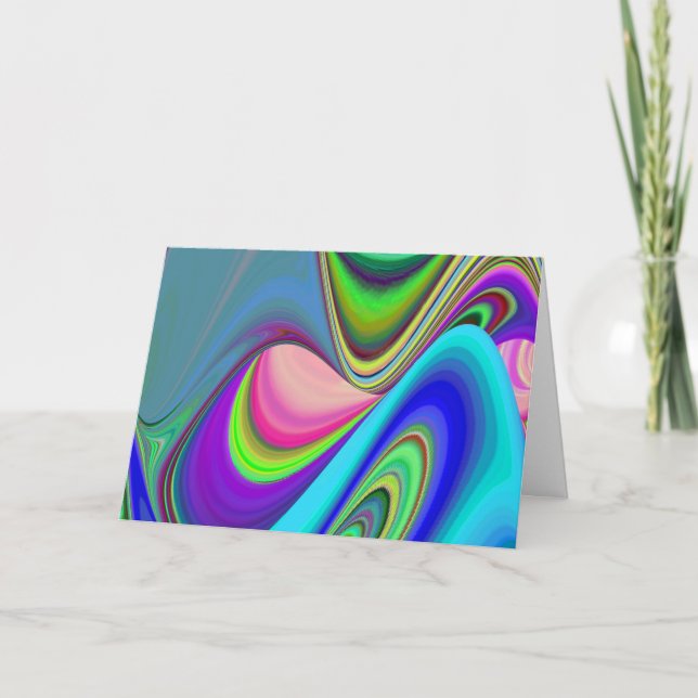 Carte Summerfeel, Rainbowart 3D Abstrait (Devant)