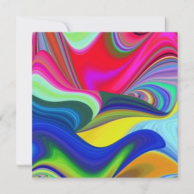 Carte Summerrainbow, Rainbowart 3D Abstrait (Devant)