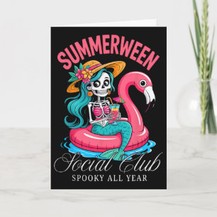 Carte Summerween Social Club squelette toute l'année