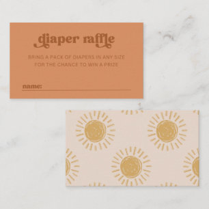Carte Sun Diaper Raffle   Carte Baby shower Sun