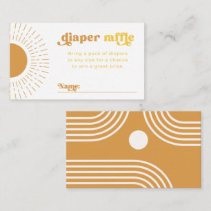 Carte Sun Diaper Raffle   Carte Baby shower Sun