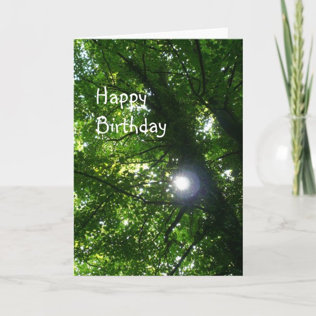 Carte Sun in the Trees - Birthday (Devant)