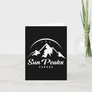 Carte Sun Peaks Canada Station de ski Ski Snowboard