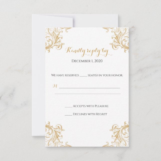 Carte Sun RSVP en bande (Devant)