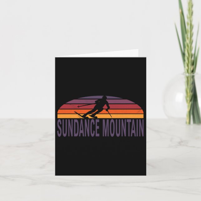 Carte Sundance Mountain Utah Usa Station de ski Snowboar (Devant)