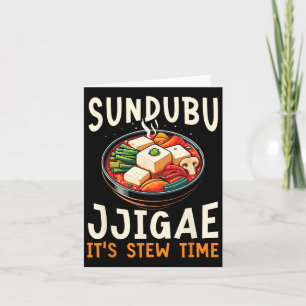 Carte Sundubu Jjigae Asiatique Alimentation Foin Cuisine