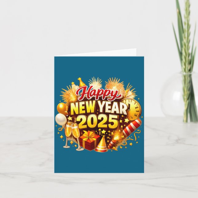 Carte Sunflower 2026 Happy New Year Funny Bow Butterfly  (Devant)