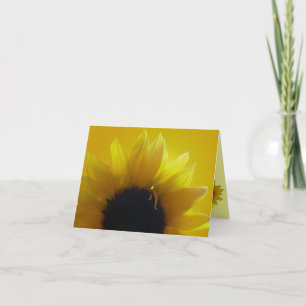 Carte Sunflower Carte Fleur Jaune Carte de voeux
