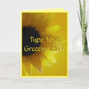 Carte Sunflower Carte Fleur Jaune Carte de voeux p