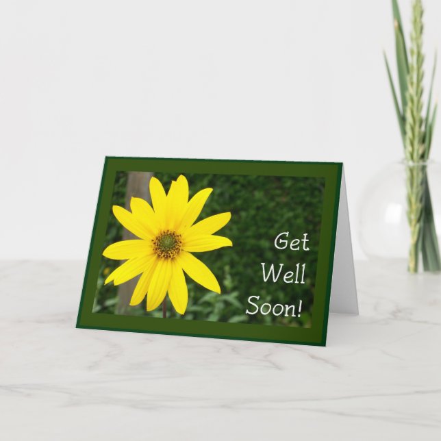 Carte Sunflower Get Well Bientôt (Devant)