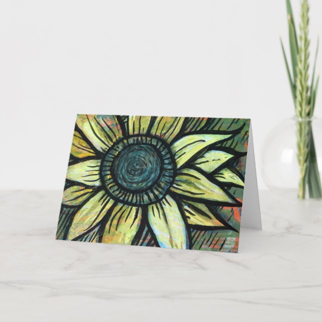 Carte Sunflower jour des terres Sunflower Art (Devant)