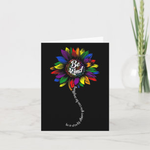 Carte Sunflower Sensibilisation sur l'autisme Be Kind Pu
