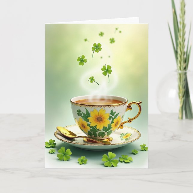 Carte Sunflowers Tea Happy Day Card (Devant)
