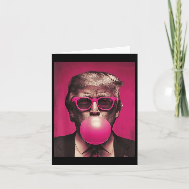 Carte Sungels roses Trump Bubble Gum (Devant)