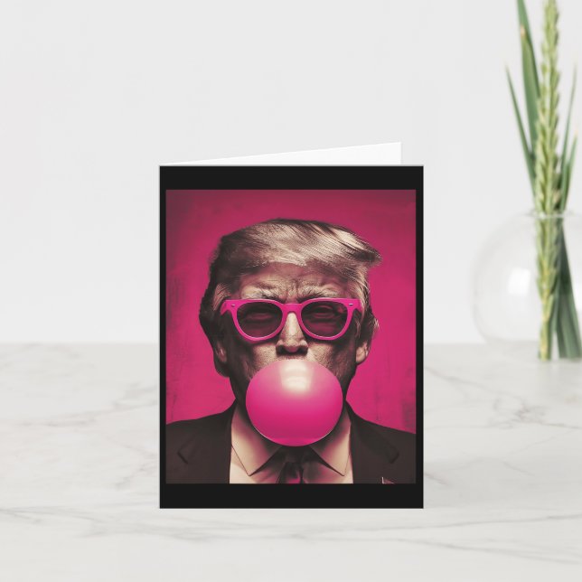 Carte Sungels roses Trump Bubble Gum (Devant)