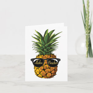 Carte Sungles à ananas T Shirt Aloha Plages Hawaiian H