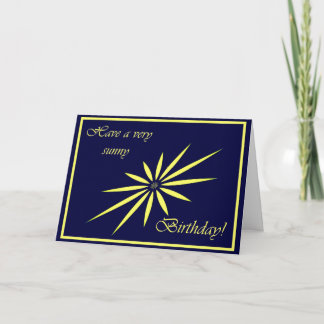Carte Sunny Birthday !