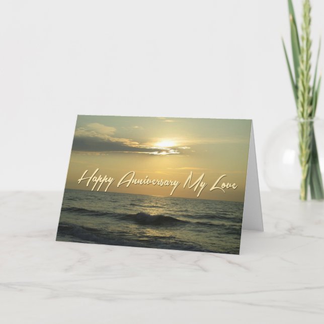 Carte Sunrise Anniversaire De Kure Beach (Devant)