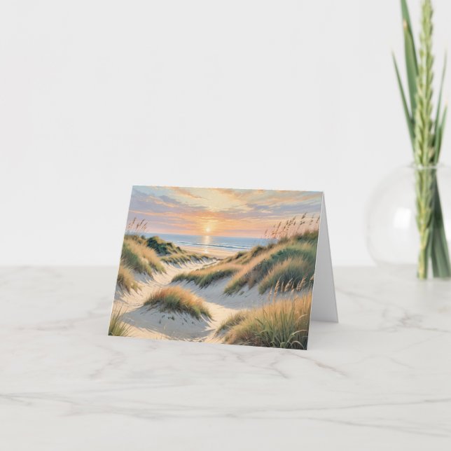 Carte Sunrise Beach Note Card (Devant)