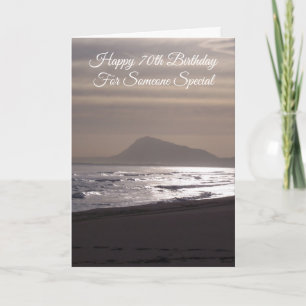 Carte Sunrise Personnalisée 70e anniversaire