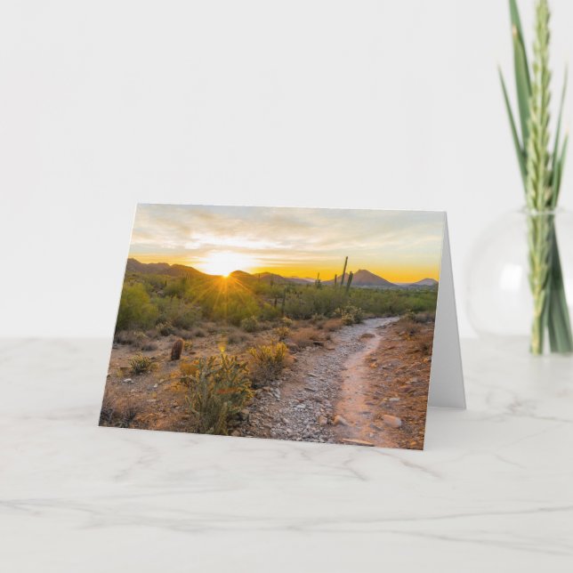 Carte Sunrize sur le sentier de l'Arizona (Devant)