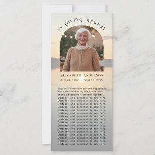 Carte Sunset Abide With Me Poem Memorial Photo Signet