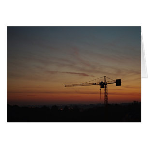 Carte Sunset Crane