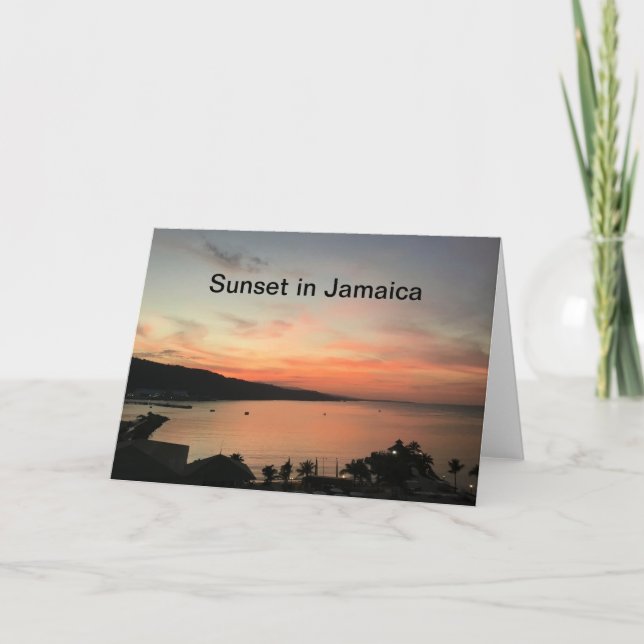 Carte Sunset en Jamaïque (Devant)
