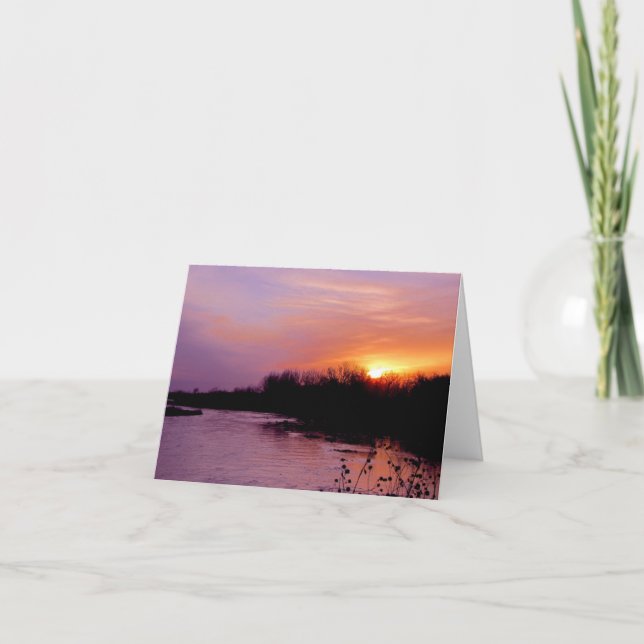 Carte Sunset Greeting Card #65 065 (Devant)