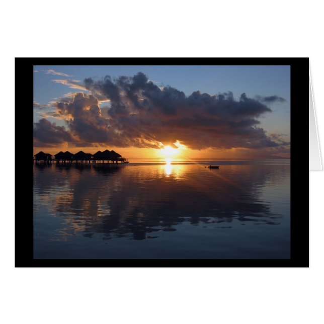 Carte Sunset Huahine (Devant horizontal)
