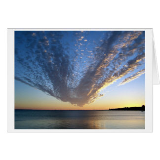 Carte Sunset Nuageuse