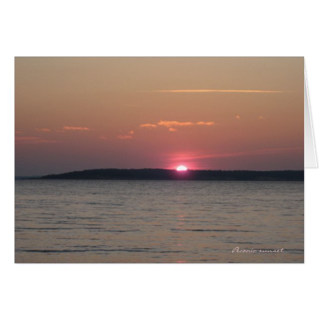 Carte Sunset Peconic (vide) (Devant horizontal)