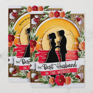 Carte "Sunset Serenade" Meilleur Mari