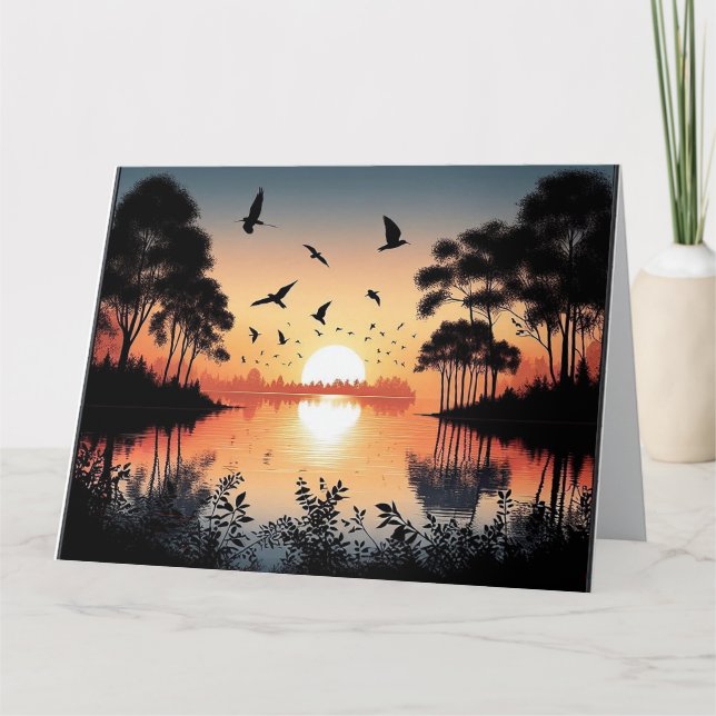 Carte Sunset Serenity  (Devant)