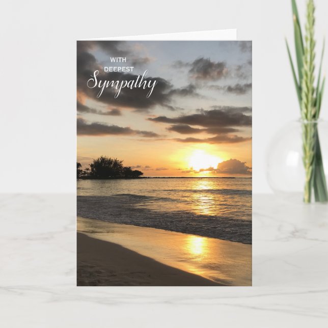 Carte Sunset Sympathy Card (Devant)