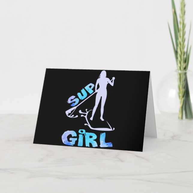 Carte SUP Girl SUP Paddle Board (Devant)