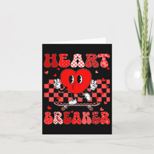 Carte Super À damiers briseur de coeur Valentines Jour G