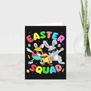 Carte Super Amusant lapin oeuf poussin de Pâques Jour Ho